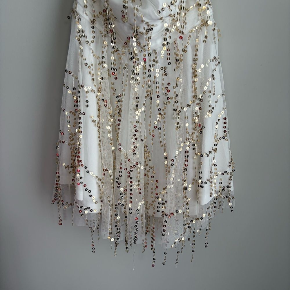 Showpo Greiz Halter Neck Sequin Tulle Mini Dress - Picture 8 of 9